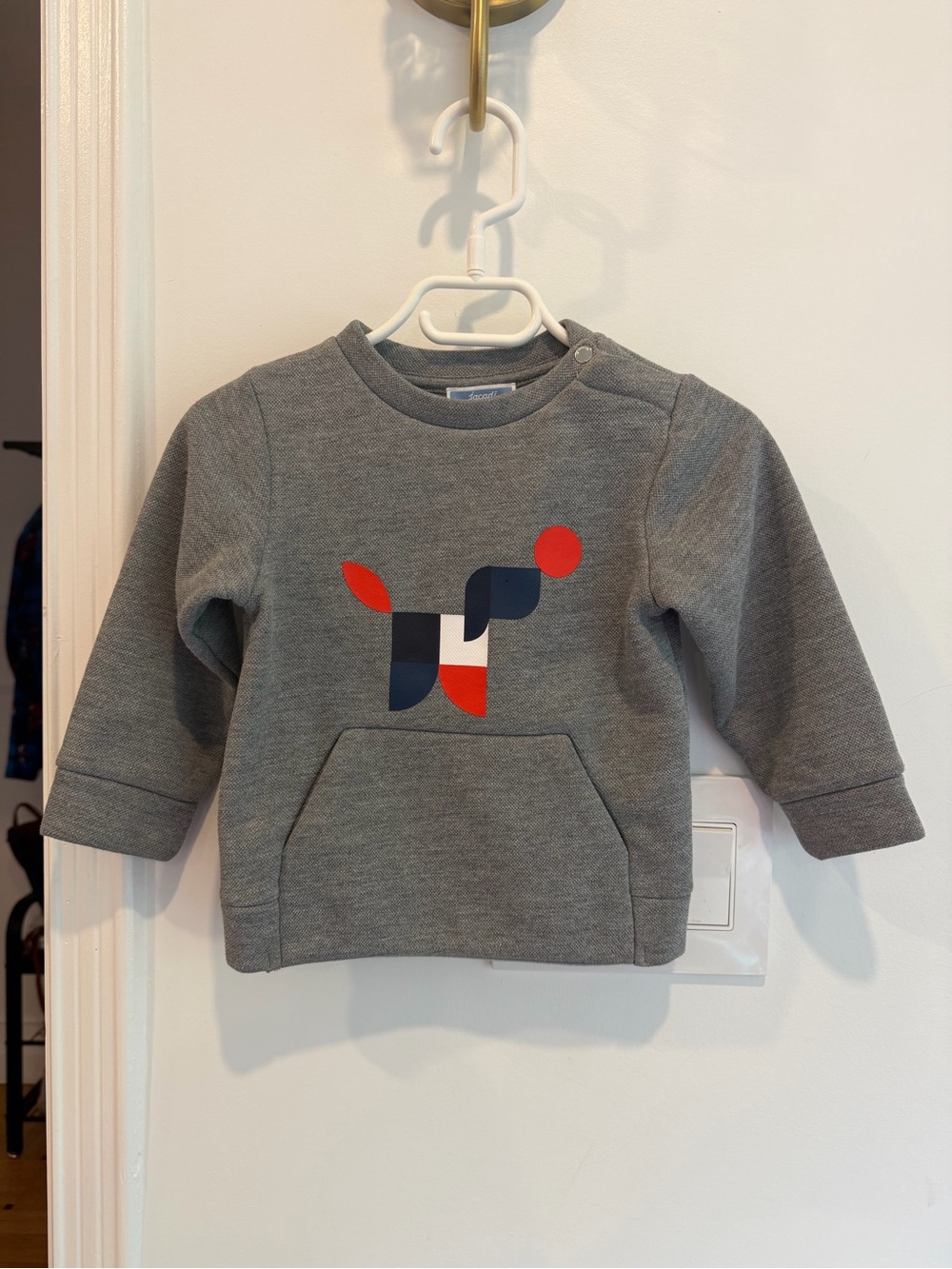 Jacadi Gray Toddler Pullover Sweatshirt size 24m